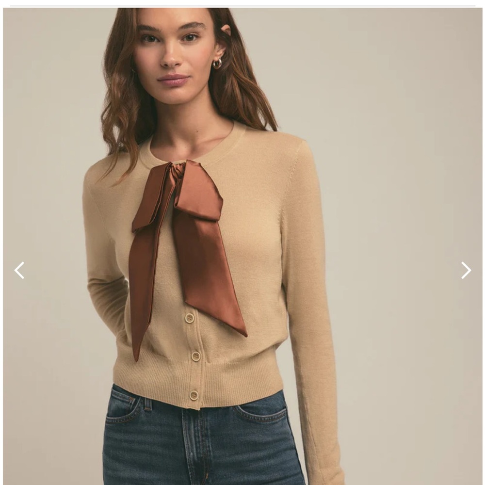 Favorite Daughter, take a bow cardigan, size XL. NWT